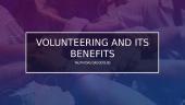Volunteering and its benefits 1 puslapis