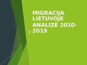 Migracija Lietuvoje: analizė 2010-2019 m.