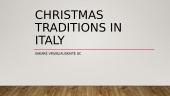 Christmas traditions in Italy